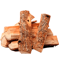 Дрова из сосны колотые, сухие